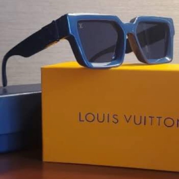Louis Vuitton 1.1 Millionaire Navy Blue Monogram Sunglasses w Box - Picture 9 of 12